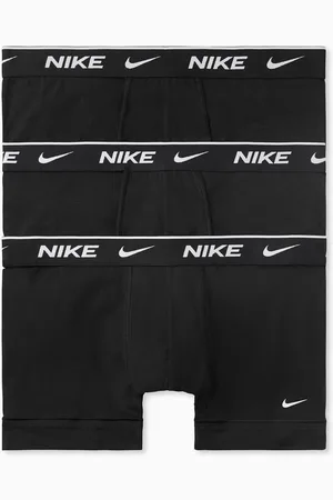 Nike Black Everyday Cotton Stretch Trunks 3 Pack L