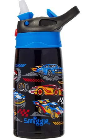 SMIGGLE Black Curious Junior Stainless Steel Flip Drink Bottle 400Ml One