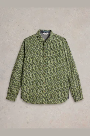 White Stuff Koi Fish Printed 100% Cotton Shirt S