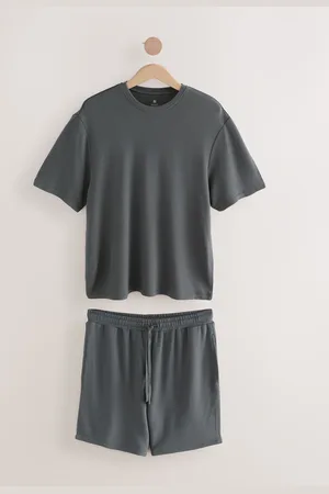 Next Slate Grey Textured TENCEL Modal Pyjamas Short Set XXL