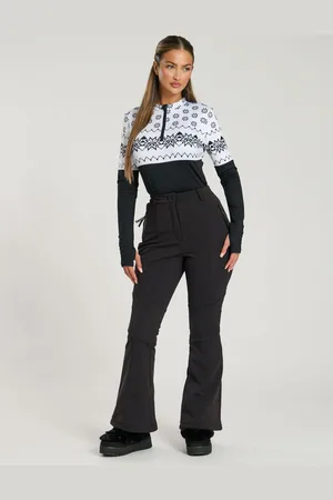 South Beach Black Ski Flared Trousers AU 8