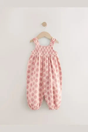 Next Pink 100% Cotton Playsuit (3mths-7yrs) 4