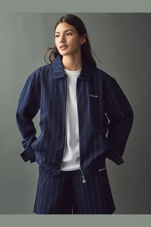 adidas Navy/Burgundy Pinstripe Jacket AU 20-22