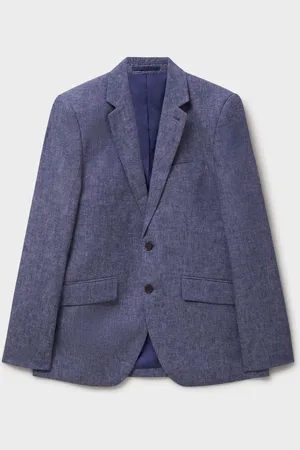 J.Crew Blue Fortescue Linen Blazer 40r