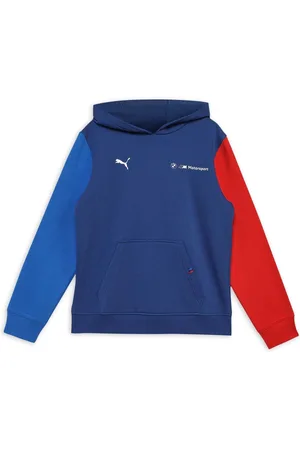 PUMA Blue Boys BMW M Motorsport ESS + Fleece Hoodie 13