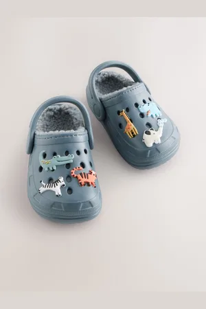Next Blue Animal Lined Clogs Slippers AU 8 (EU 25.5)