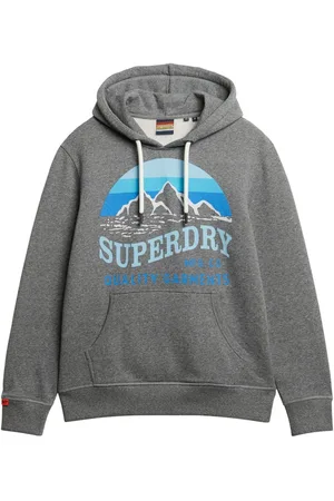 Superdry Grey Great Outdoors Relaxed Hoodie L