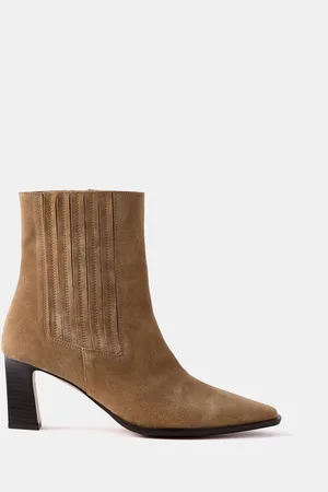 mint&berry Cream Suede Ankle Boots AU 8 (EU 39)
