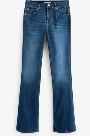 7 for all Mankind Mid Blue Bair Rinsed Bootcut Flare Jeans 28W x 31R (UK 28 R)