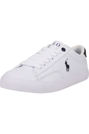 Ralph Lauren White Kids Theron Logo Trainers AU 4.5 (EU 37)