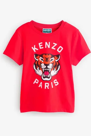 Kenzo Red Short Sleeve Tiger Logo T-Shirt 4 Years (104cm)
