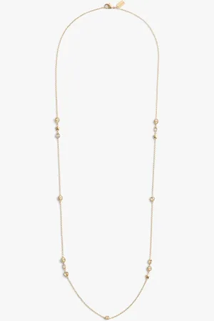 Coach Gold Tone Star Heart Station Necklace One
