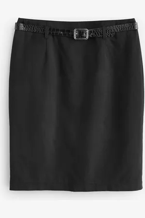 Next Pencil Knee Length Belted Skirt AU 18 R