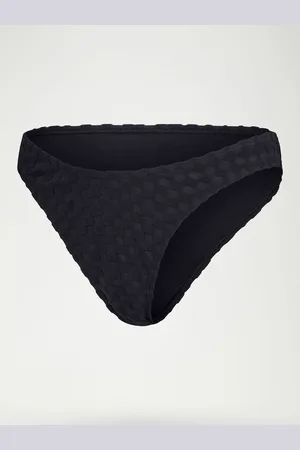 Speedo Black Terry Scoop Bikini Bottoms with UPF50+ Sun Protection XS
