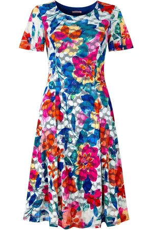 Joe Browns Floral Print Lace Knee Length Dress AU 6