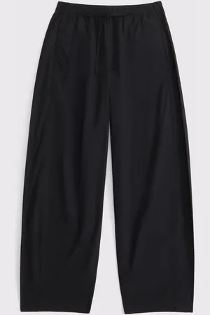Abercrombie & Fitch Poplin Pull On Barrel Leg 100% Cotton Trousers xsmall