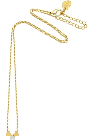 ESTELLA BARTLETT Gold Multi Heart Bead Necklace One