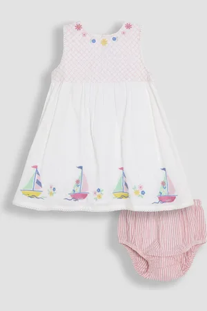 JoJo Maman Bébé Baby Appliqué 100% Cotton Dress 1.5