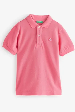 Benetton Boys Pique 100% Cotton Polo Shirt 8