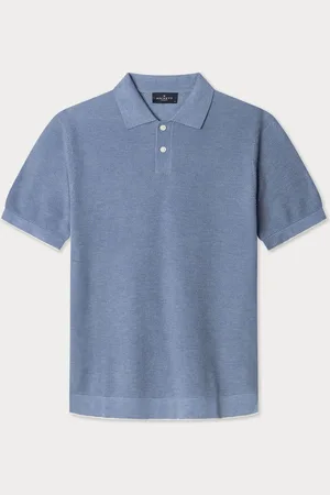 Hackett Cotton Silk Knitted Polo L