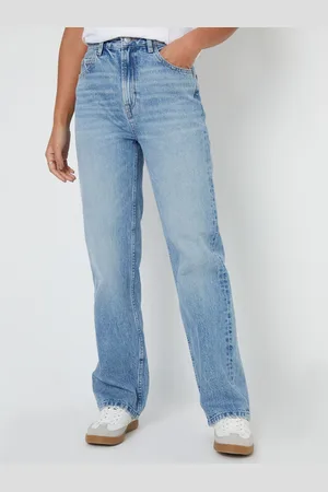 Threadbare Blue Wide Straight Leg Jeans AU 12