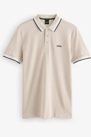 HUGO BOSS Regular Fit Paddy Tipped Collar 100% Cotton Polo Shirt large