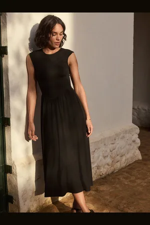 Next Ribbed Cap Sleeve T Dress AU 14