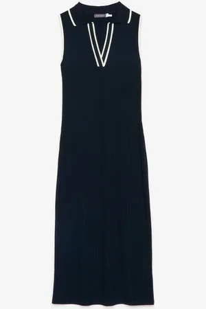 mint&berry Jersey Polo Midi Dress M
