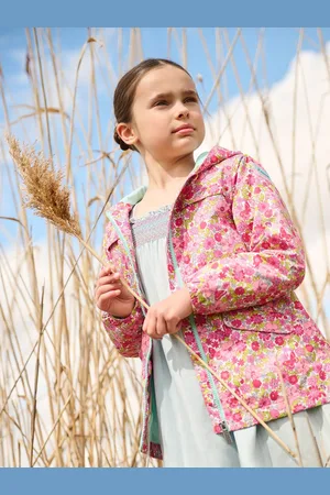 Hatley Pink Groovy Flowers Microfiber Field Jacket 6 Years (116cm)