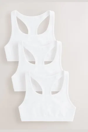 Next White Racer Back Crop Tops 3 Pack (5-16yrs) 7
