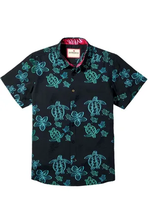 Joe Browns Floral Turtle Print Short Sleeve Shirt L