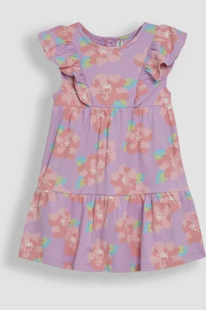 JoJo Maman Bébé Floral Frill Shoulder Summer Dress 2