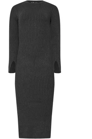Long Tall Sally Crew Ribbed Dress AU 16 Tall
