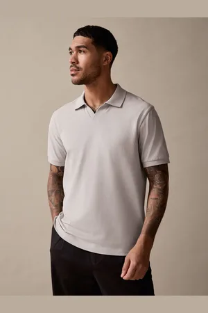 Next Short Sleeve Cuban Collar Pique Polo Shirt XL