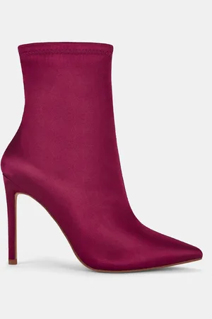 Novo Red Regular Fit Katya Point Stiletto Ankle Boots AU 7 (EU 38)