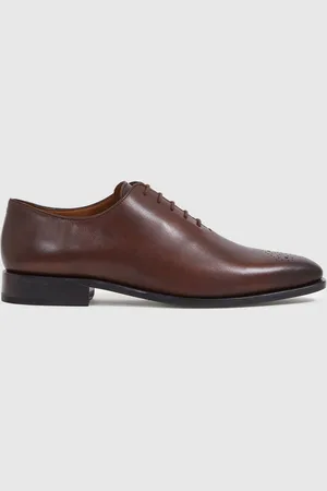 Reiss Mead Leather Brogue Detail Lace-Up Shoes uk10eu44
