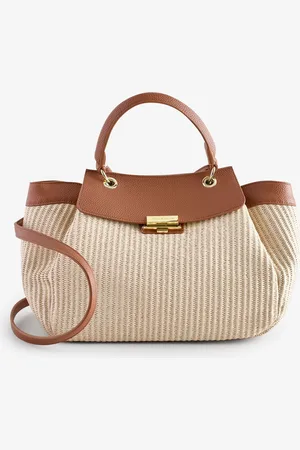 Armani Exchange Raffia Style Large Brown Bag One