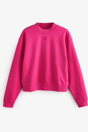HUGO BOSS Pink Logo Jersey 100% Cotton Sweatshirt M