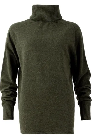 CELTIC & CO. Womens Geelong Slouch Roll Neck Jumper L