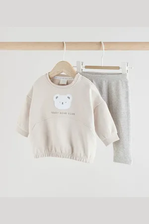 Next Grey Bear Baby Sweatshirt and Leggings Set 12