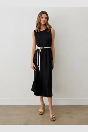 Finery London Janette Ponte Jersey Sleeveless Midi Dress 12