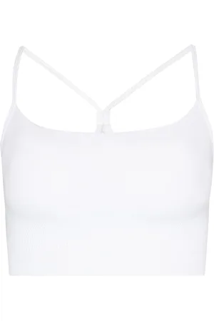 Sweaty Betty White/Silver Spirit Restored Seamless Yoga Bra M