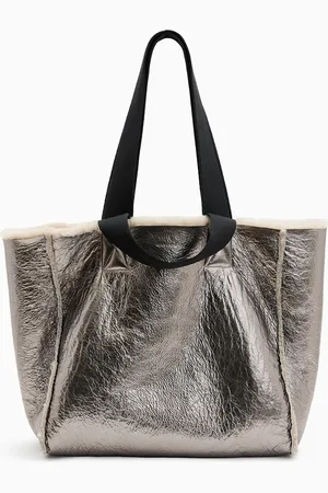 AllSaints AllSaints Brown Izzy Shearling Tote Bag One
