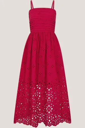Monsoon Etta Broderie Midi 100% Cotton Dress 12