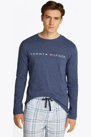 Tommy Hilfiger Blue Long Sleeve Pyjama T-Shirt S