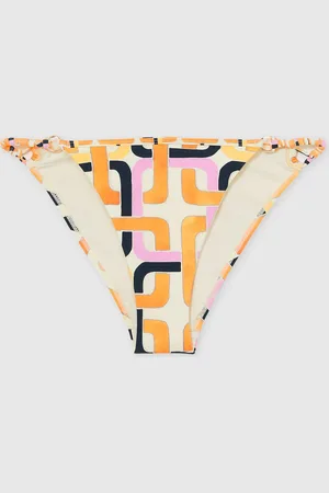 Reiss Orange Wynee Chain-Print Bikini Bottoms AU 8