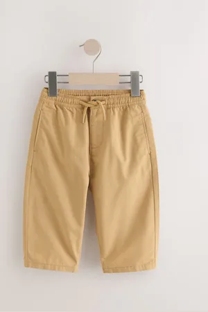 Next Ochre Yellow Wide Leg 100% Cotton Chino Trousers with Elasticated Waist (3mths-7yrs) 6
