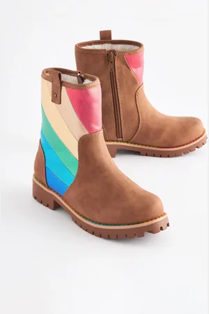 Little Bird Tan Brown Older Buckled Biker Boots AU 6 (EU 39)