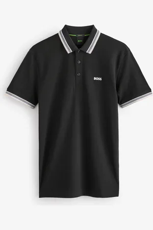 HUGO BOSS Regular Fit Paddy Tipped Collar 100% Cotton Polo Shirt medium