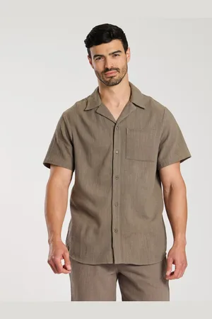 South Beach 100% Cotton Marl Short Sleeve Shirt small